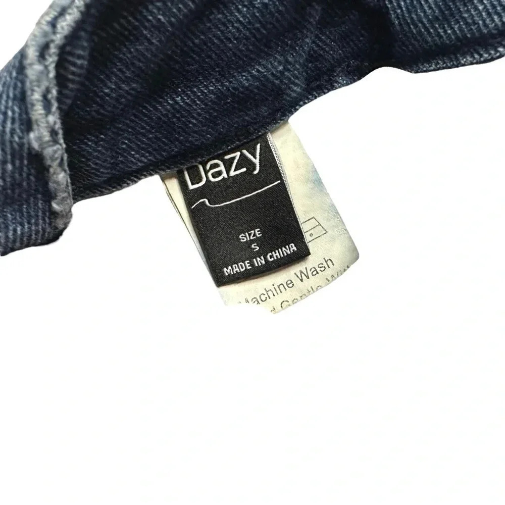 Dazy High Waisted Wide Leg Jeans Size Small - Picture 5 of 9